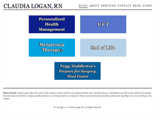 Tablet Screenshot of claudialoganrn.org